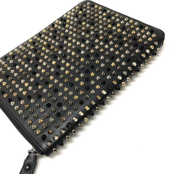 CHRISTIAN LOUBOUTIN Spike Studs Leather Zip Around iPad Case - Picture 6 of 16